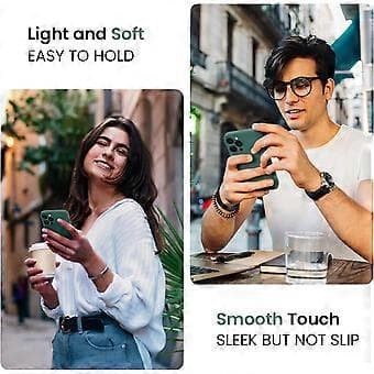 Designat för iPhone 14 Pro Skal, Silikon 6.1in, Midnattsgrön