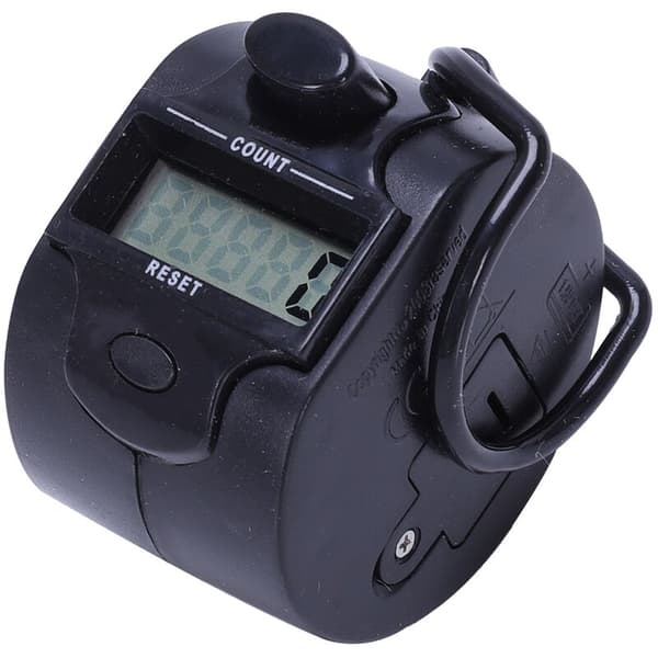 Mini 5-siffrig LCD-skärm Digital Handhållen Tally Counter Vit