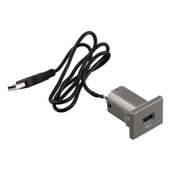 Auton USB-sisääntuloadapteri ja radio U-levy Flash-liitäntäkaapeli Focus 2 Mk2 2009-2011 -lisävarusteille_Lahja SilverBlack