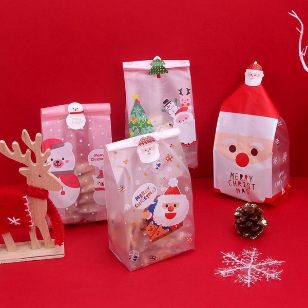150 Julekaker Pakkepose Snack Crispy Snowflake Nougat Bakematpose Maskinforseglingspose