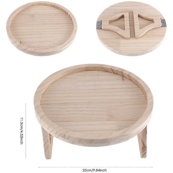 Sofa Arm Clip Table, Naturlig Tre Sofa Armlene Clip Brett Bord Sofa Sofabord Armlene Organizer, R