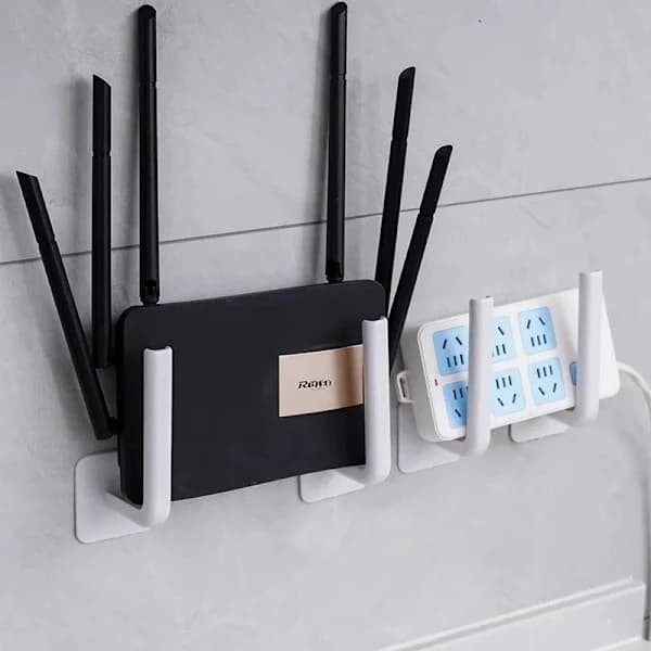 2 st Väggmonterat Router Förvaringsställ Set-top Box Väggmonterad Fixtur Stödfäste Väggmonterad Router wt 2pcs wt 2pcs wt 2pcs