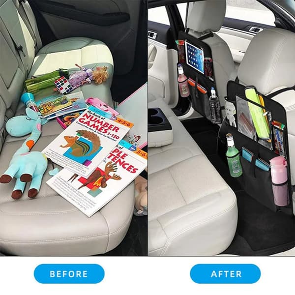 2x Car Backseat Organizer for Kids Dirt-Resistant Backrest Protector