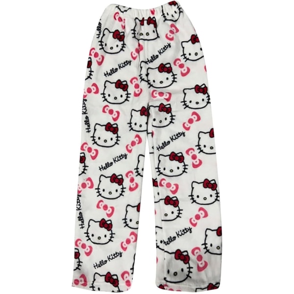 Lange pysjamaser for kvinner, Myk Kawaii-pysjamas, Anime Komfortabel vinterpysjamas, Anime, Tegneserie, Uformell, Hjemmebukser, Høst, Vinter