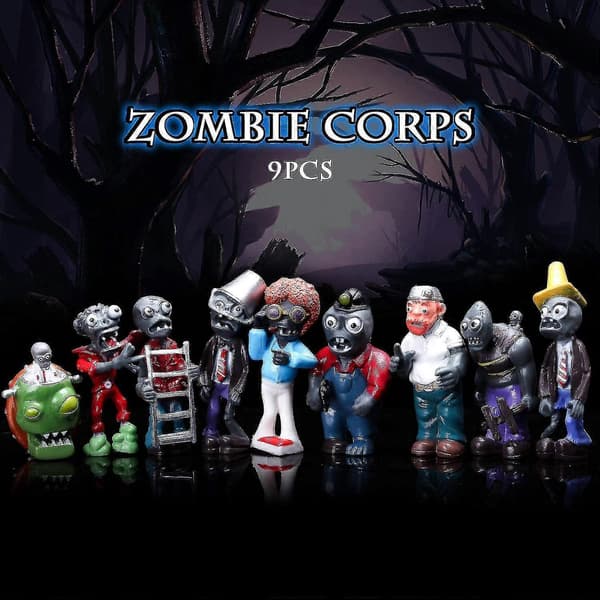 16 pcs Plants Vs Zombies Figures Pvz Figures Cupcake Figures Decorative Toys