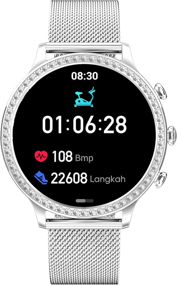 Smartklokker Kvinner, Ring/Svar/Avvis Samtaler Fitness Tracker Wat