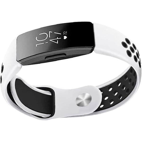 Urrem Kompatibel med Fitbit Inspire Blødt Erstatningsarmbånd Hvid, Smart Tilbehør