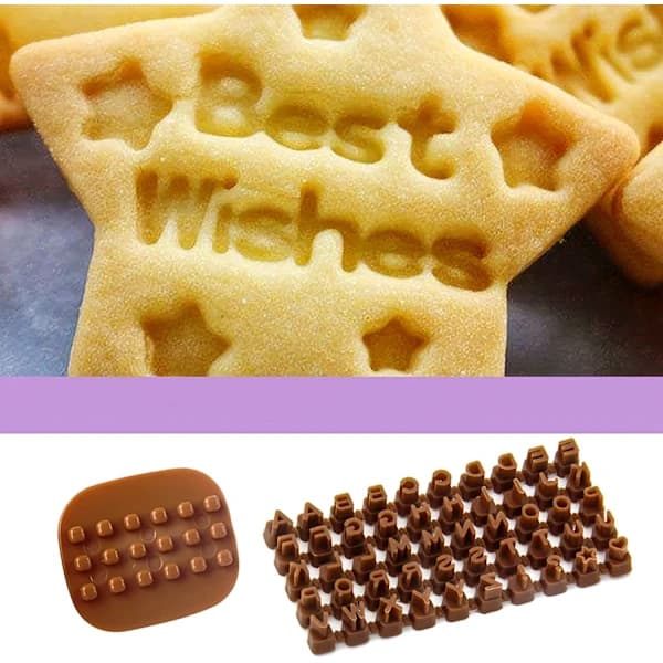 Clay Stamp Set, Small Letter Stamps Compatible with Clay with Combination, A