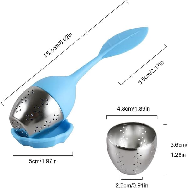 6 infuuserin setti - Infuuseri/teeinfuuseri/diffuuserisuodatin/tee