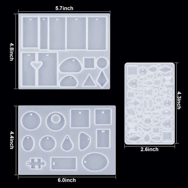 106 dele epoxy silikoneforme, epoxy smykkeforme til smykker