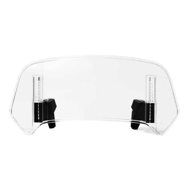 Adjustable Windshield Extension Spoiler Deflector for 28X12Cm - Transparent