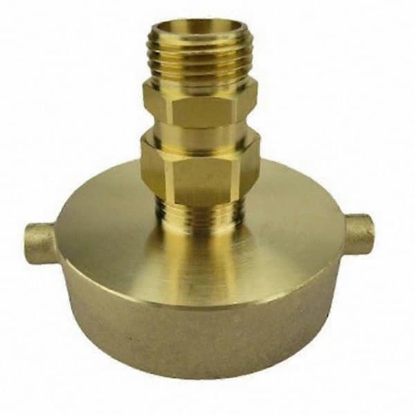 2-1/2\" NST-hunn til 3/4\" GHT-hann brannhydrantadapter Gull Gold