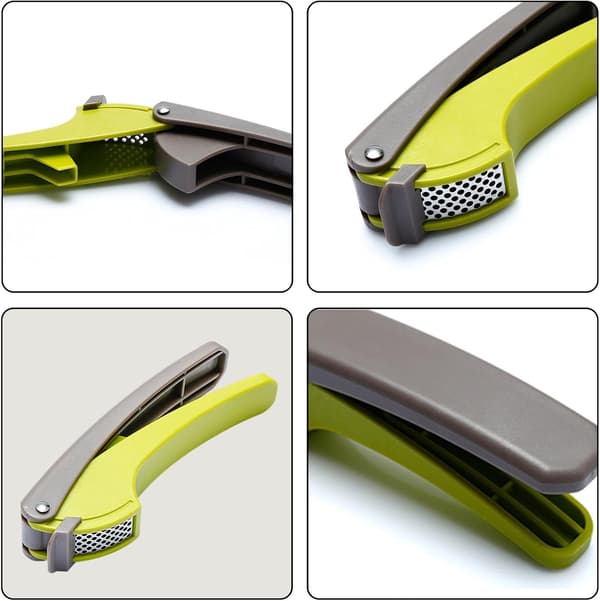 Garlic Press, Garlic Crusher Efficient Creative Garlic Grinder with Handle, Kitchen Utensils, Necessary Appliances and Gadgets