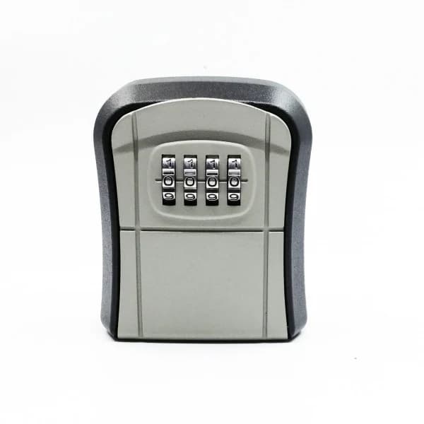 Combination Key Box Wall Mounted Key Lock Box Metal Key Safe Storage Box - Grey, 8*94*36mm, 1 pc