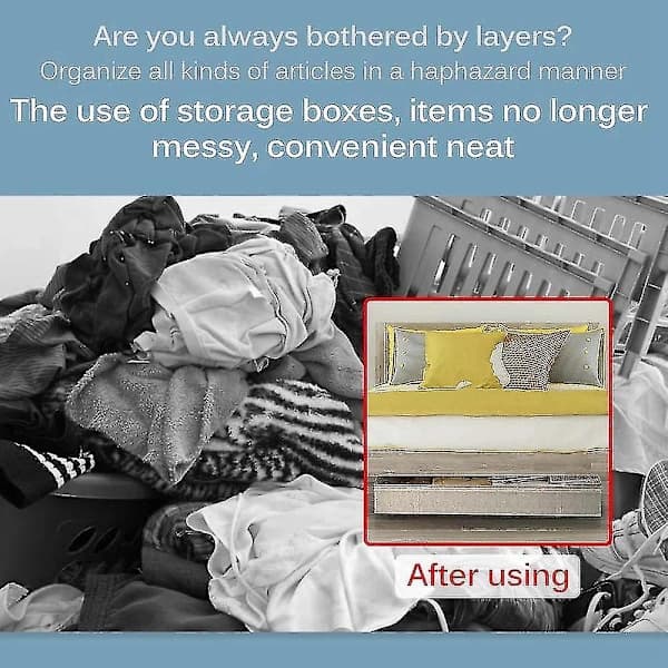 Foldable Under Bed Storage Bags Large Under Bed Storage Boxes Thick Breathable Clothes Storage Bags (haoyi