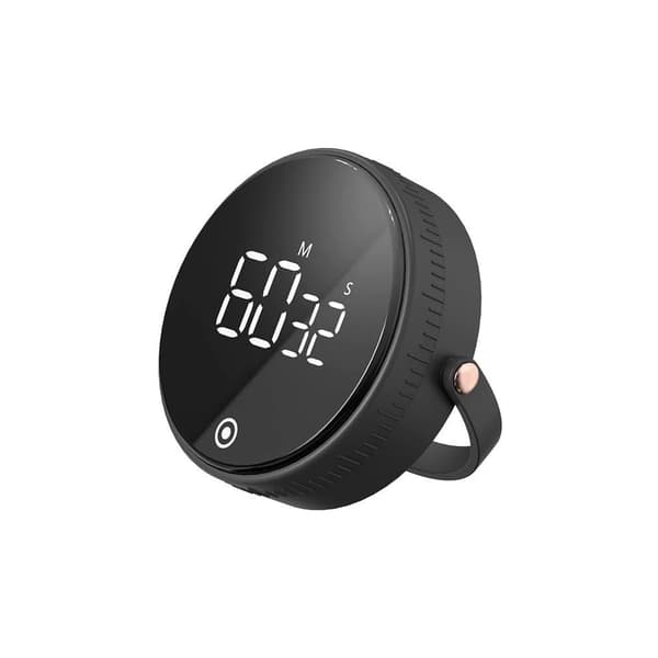 (Färg: Svart) Kökstimer, Digital Timer, Manuell Nedräkning