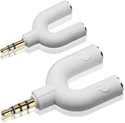 Hovedtelefon Stereo Splitter Kit, 3,5 mm U-form 3-ben