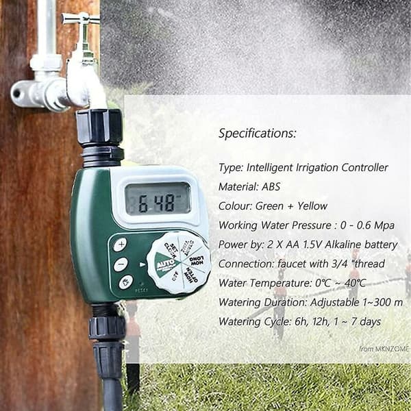 Irrigation timer, outdoor irrigation control, electronic hose, automatic irrigation