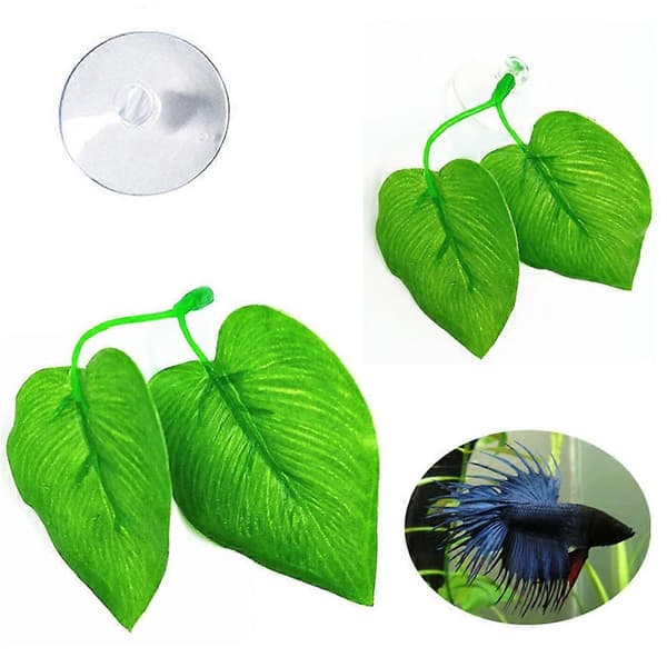 QingHai Artificial Plant Leaf Betta Hammock Aquarium Spawning Rest Bed Fish Tanks Decor