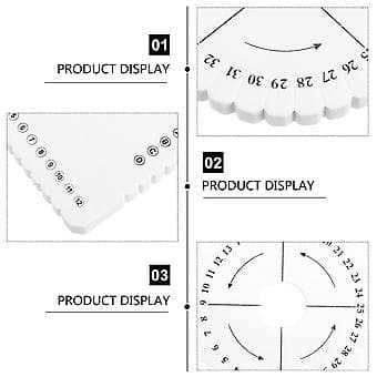 2 PCS Bracelet Bead Plate Round Disc Braiding Disc Kit Beads ( )