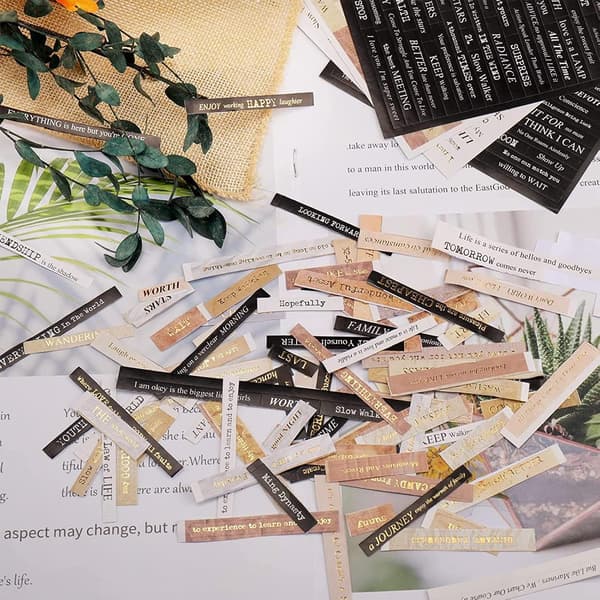 941 st phrase stickers, 12 sheets word stickers, 3 bronzing phrase stickers, for scrapbooking diary