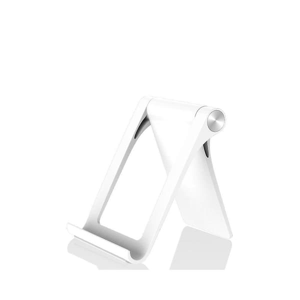 Phone Stand, Desk Stand for Phone and Tablet Holder with Adjustable Angle Black