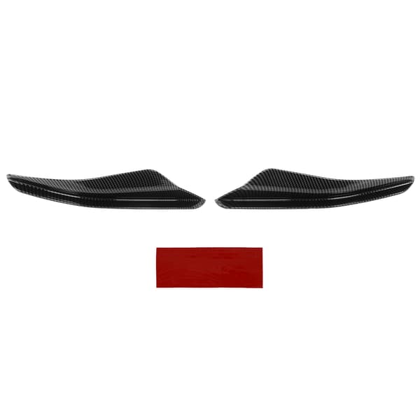 2 STK Frontfanger Aero Kits Canards Vinge for Maxton Style Erstatning for MK8 2021+ (Karbonfiberstil)