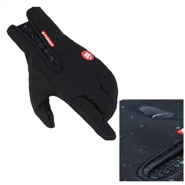 Mc Knallert Cykel Vind Handsker med Touch Medium Sort M Svart m