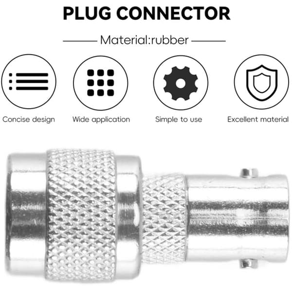 Han til BNC-stik M/F-jack Koaksialstik RF-adapterkabel