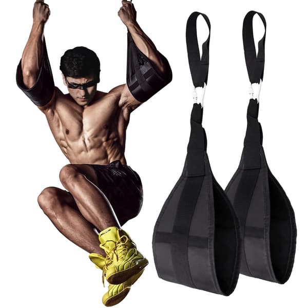 Hengende magestropper for pull-up-stang: Gymmagestropper for push-up-støtte