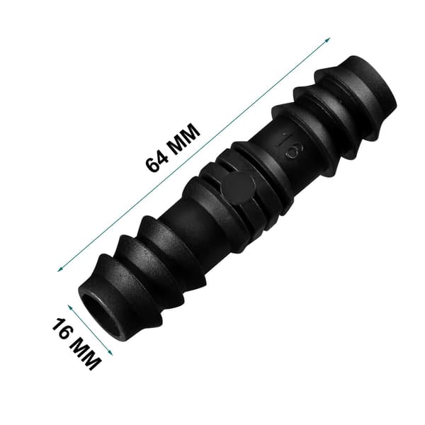 8 stykker 1/2 tomme (16 mm) drypvandingsslangeforbindelse (samling)