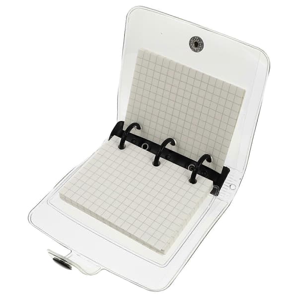 PVC Spiral Notebook for Planning, 1 Set Transparent Three-Hole Notebook [DB]