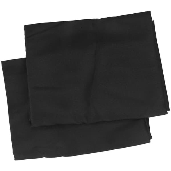 2 stk svart duk, 6 fot rektangulær duk - vaskbar flekk- og rynkefri polyester