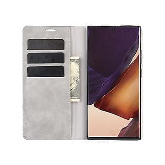 Magnetic Leather TPU Case for Galaxy Note20 Ultra (Grey)