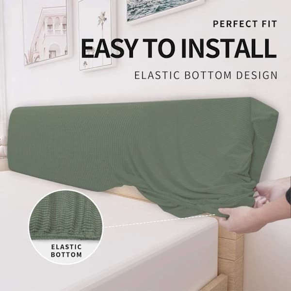 (Grön, 140-160cm) Sänggavelsskydd HAMON Sänggavelöverdrag Solid Design Sänggavelöverdrag Hussen Sänggavelöverdrag Tvättbart Avtagbart Enfärgat Sovrum