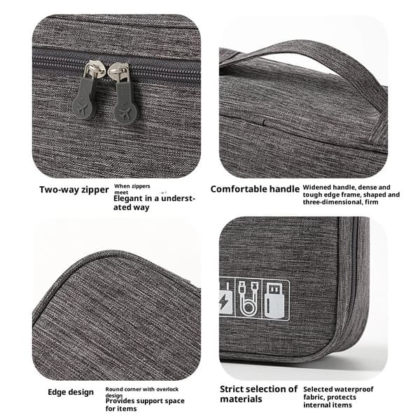Headset Organizer Bag, Electronics Accessories Carrying Case for Referee Communication System