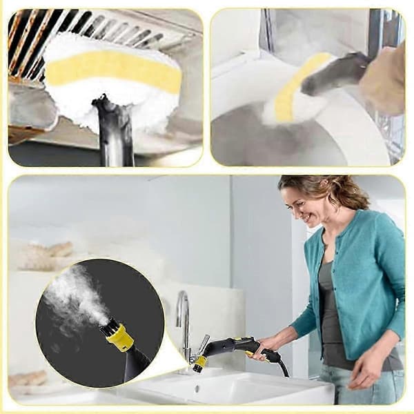 Mikrofiberhetter Dampmoppeputer for Dupray Damprenser 10-pakning