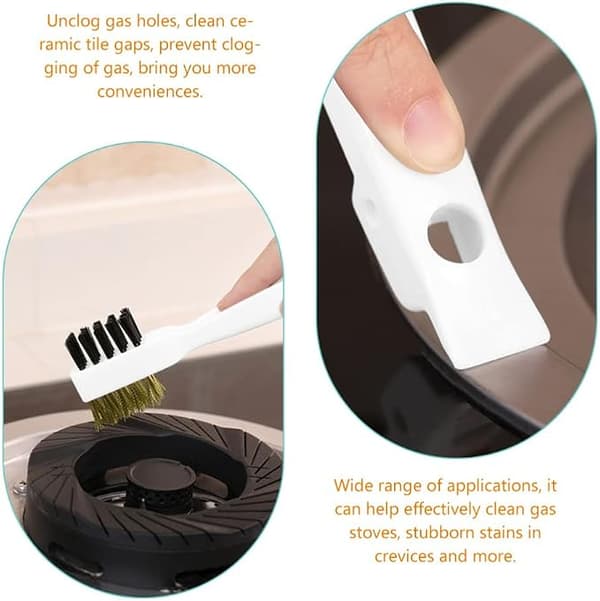 Gas Stove Wire Brush Deep Cleaning Kitchen Scrub Brush Rust Cleaning Brush for Pot Pan Machine Cleaning Tool