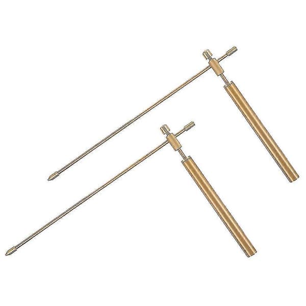 2 Pieces Dowsing Rods Copper Dowsing Rods Portable Divination Probe with Storage Bag