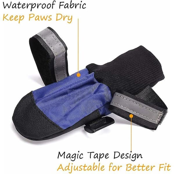 Waterproof Non-Slip Dog Boots for Indoor Use, S