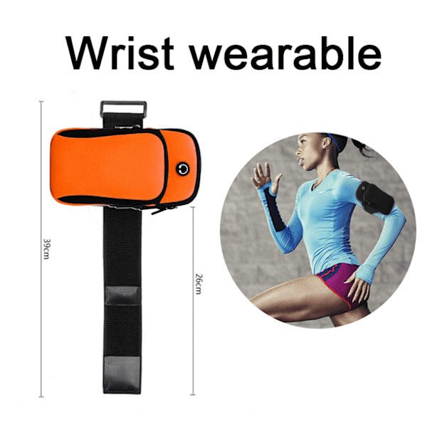 Armbåndstaske - (Orange) En Telefon Armbåndstaske Mini Telefon Taske
