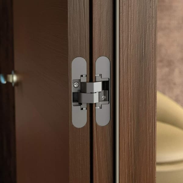 Invisible Door Hinge, 2-pack for Heavy Doors, 40 kg Load, 180º Opening