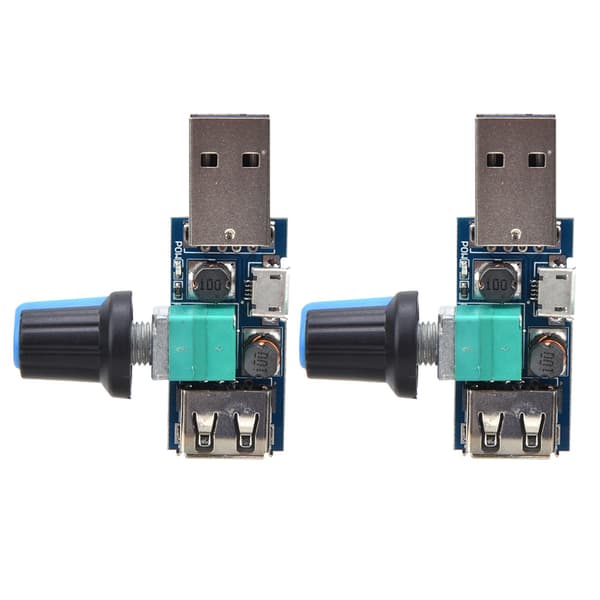 USB blæserhastighedsregulator justerbar 2-hastighedsregulator til kontor- og hjemmebrug