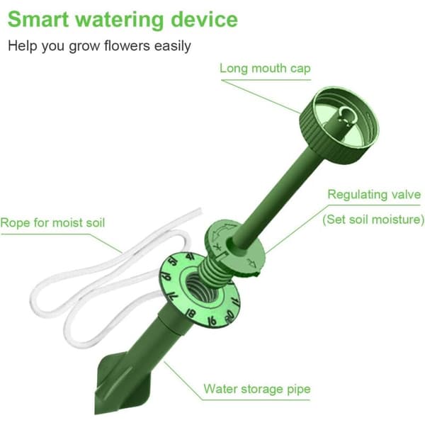 Automatic Watering Spike for Potted Plants, Ceramic Watering Pots, Automatic Drip Irrigation System for Holidays
