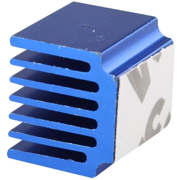 10-pak 3D-printerdele køleplade driver aluminium køleplade til Raspberry Pi LV8729 A4988 DRV8825 TMC2208 TMC2100 TMC2130 Blå longziming