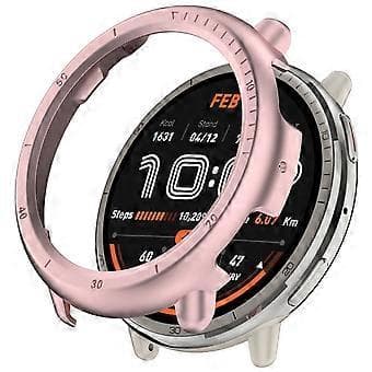 Trendy Cutout Smartwatch Frame Case for Active 2 A2437 Scratch-Resistant Shockproof Protective Cover for Everyday Use Pink (Pink)