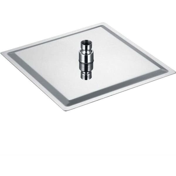 10 tommer/25 cm firkantet fast dusjhode, fast krom 304 rustfritt stål diffusor dusjhode baderomstilbehør