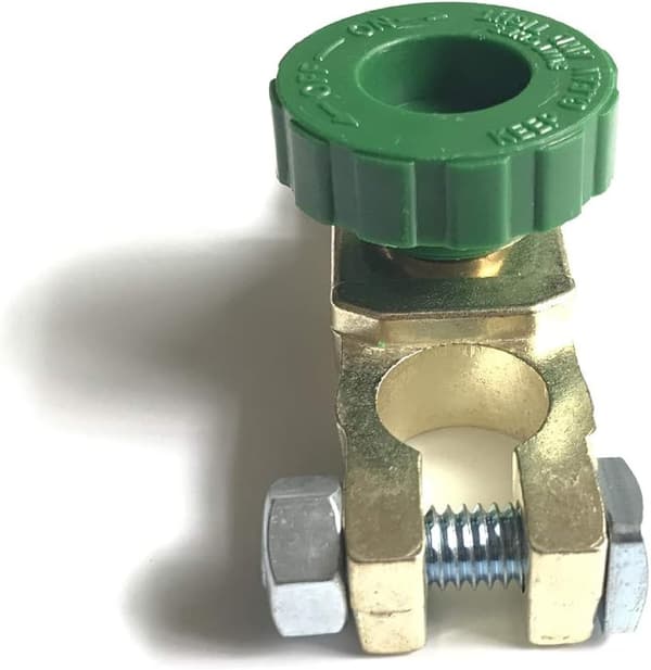 Batteribryter for bilkrets, polterminaler 6-24V