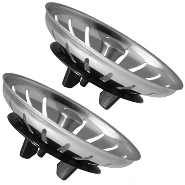 Prop til IKEA Køkken Atlant / Domsjö / Si til Vask – Kurveventil 1 stk silver