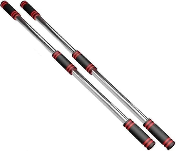 Yoga Sticks Posture Correction Open Back Exercise Aid Stretching Tool 1 Pair Black